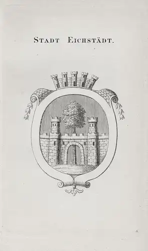 Stadt Eichstädt - Eichstätt Stadt Wappen coat of arms Heraldik heraldry
