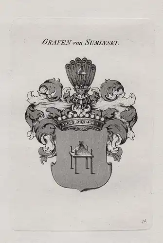 Grafen von Suminski - Wappen coat of arms Heraldik heraldry