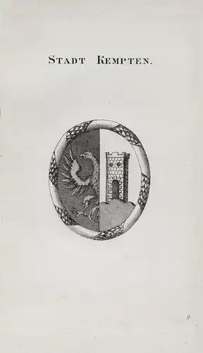 Stadt Kempten - Wappen coat of arms Heraldik heraldry