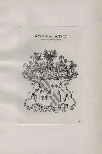 Grafen von Riesch - Wappen coat of arms Heraldik heraldry