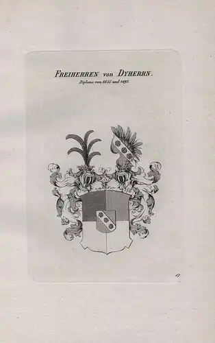 Freiherren von Dyherrn - Dyherrn Dyhrn Wappen coat of arms Heraldik heraldry