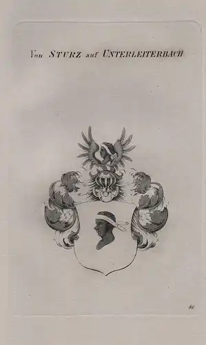 Von Sturz auf Unterleiterbach - Wappen coat of arms Heraldik heraldry