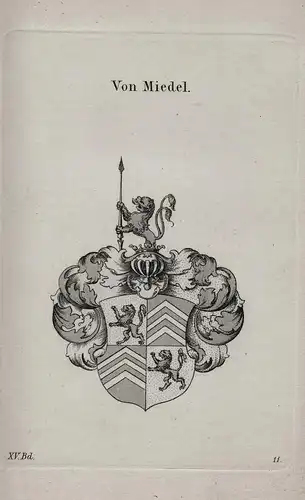 Von Miedel - Wappen coat of arms Heraldik heraldry