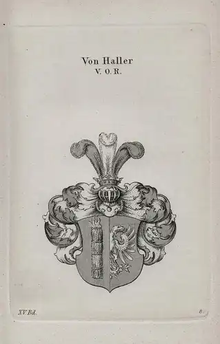 Von Haller V.O.R. - Wappen coat of arms Heraldik heraldry