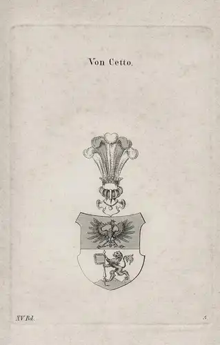 Von Cetto - Wappen coat of arms Heraldik heraldry
