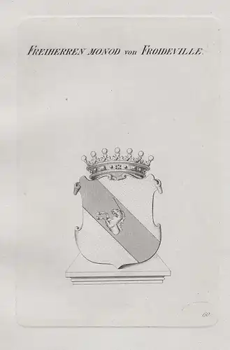 Freiherren Monod von Froideville - Wappen coat of arms Heraldik heraldry