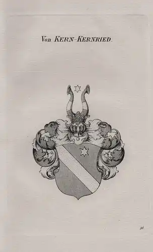 Von Kern-Kernried -  Kern Kernenried Wappen coat of arms Heraldik heraldry