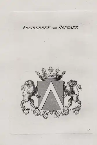 Freiherren von Bongart - Wappen coat of arms Heraldik heraldry