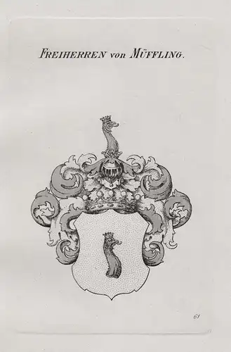 Freiherren von Müffling - Wappen coat of arms Heraldik heraldry