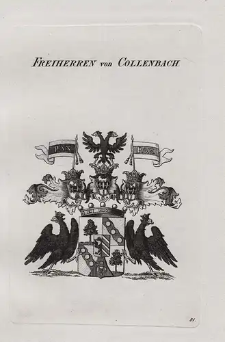 Freiherren von Collenbach - Wappen coat of arms Heraldik heraldry