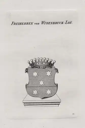 Freiherren von Wydenbruck-Loe - Wappen coat of arms Heraldik heraldry