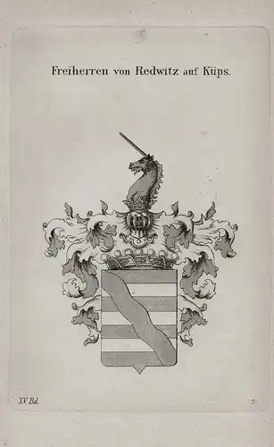 Freiherren von Redwitz auf Küps - Wappen coat of arms Heraldik heraldry