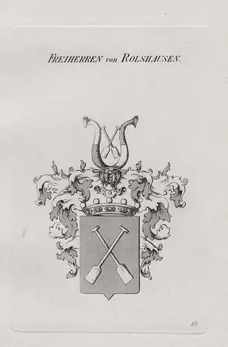 Freiherren von Rolshausen - Wappen coat of arms Heraldik heraldry