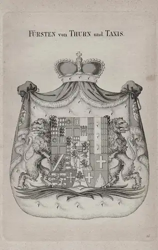 Fürsten von Thurn und Taxis - Wappen coat of arms Heraldik heraldry