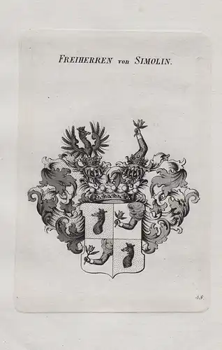 Freiherren von Simolin - Wappen coat of arms Heraldik heraldry