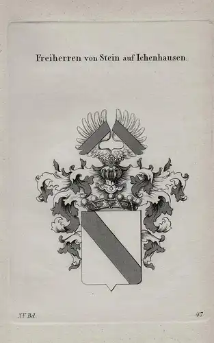 Freiherren von Stein auf Ichenhausen - Wappen coat of arms Heraldik heraldry