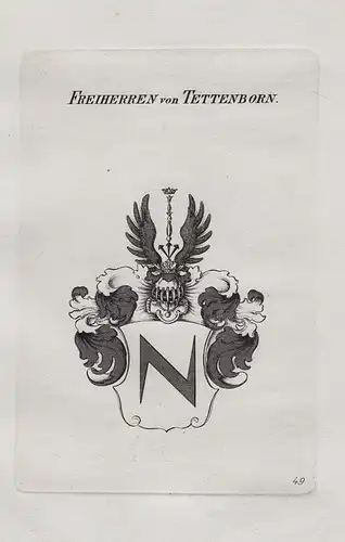 Freiherren von Tettenborn - Wappen coat of arms Heraldik heraldry