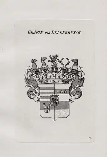 Grafen von Belderbusch - Wappen coat of arms Heraldik heraldry