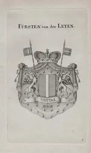 Fürsten von Leyen - Wappen coat of arms Heraldik heraldry