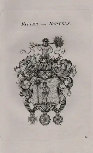 Ritter von Bartels - Wappen coat of arms Heraldik heraldry