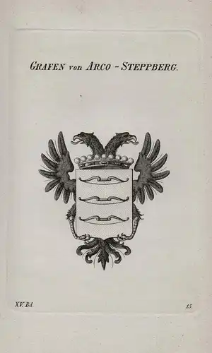 Grafen von Arco-Steppberg - Wappen coat of arms Heraldik heraldry