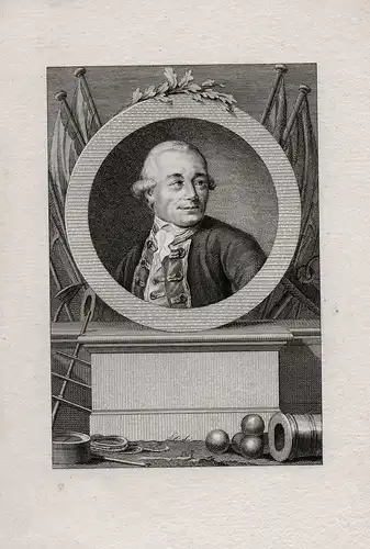 Willem van Braam (1732-1807) Dutch naval officer Marine Seefahrt Kapitän Portrait