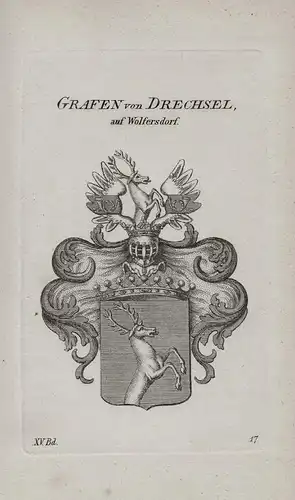 Grafen von Drechsel auf Wolfersdorf - Wappen coat of arms Heraldik heraldry