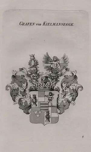 Grafen von Kielmansegge. - Kielmannsegg Wappen coat of arms Heraldik heraldry