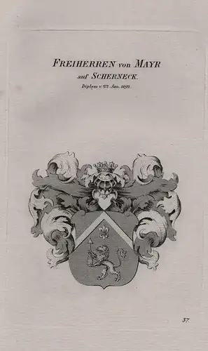 Freiherren von Mayr auf Scherneck - Wappen coat of arms Heraldik heraldry