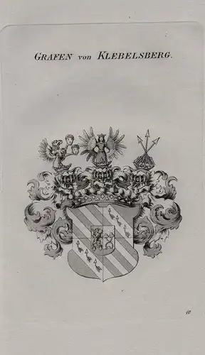Grafen von Klebelsberg - Klebelsberg Kleblsperg Wappen coat of arms Heraldik heraldry