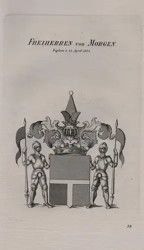 Freiherren von Morgen - Wappen coat of arms Heraldik heraldry