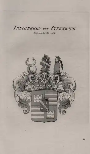Freiherren von Sternbach - Wappen coat of arms Heraldik heraldry
