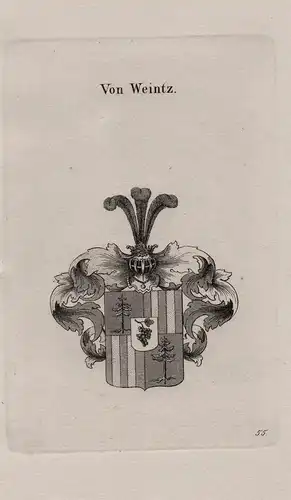 Von Weintz - Wappen coat of arms Heraldik heraldry