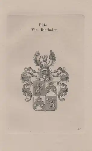 Edle von Riethaler - Wappen coat of arms Heraldik heraldry