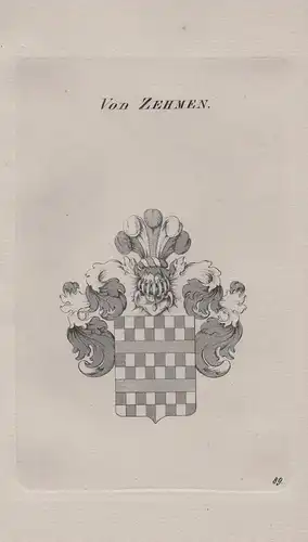 von Zehmen - Wappen coat of arms Heraldik heraldry