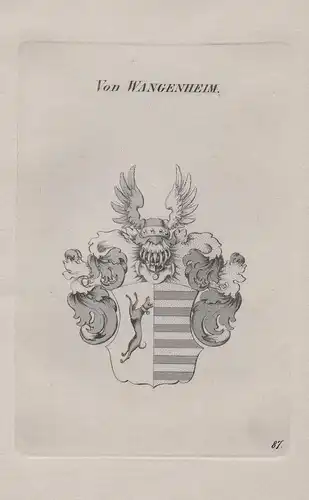 von Wangenheim -  Wappen coat of arms Heraldik heraldry