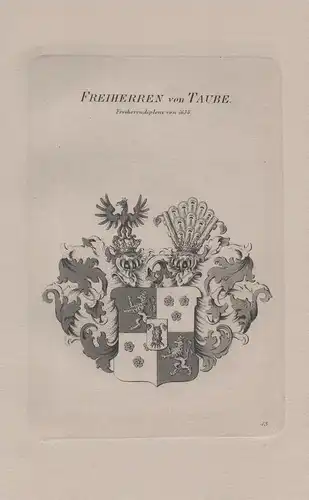 Freiherren von Taube - Wappen coat of arms Heraldik heraldry