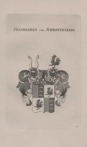 Freiherren von Schrottenberg - Schrottenberg Schrattenberger Schrättenberger Wappen coat of arms Heraldik hera