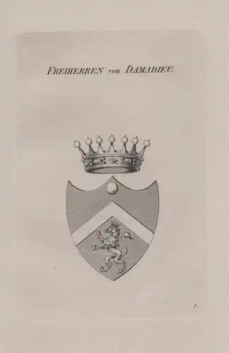 Freiherren von Damadieu - Wappen coat of arms Heraldik heraldry
