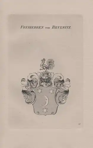 Freiherren von Beulwitz - Wappen coat of arms Heraldik heraldry