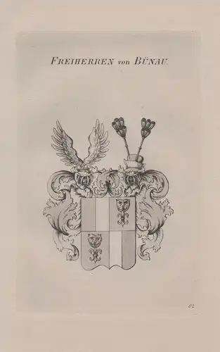 Freiherren von Bünau - Wappen coat of arms Heraldik heraldry