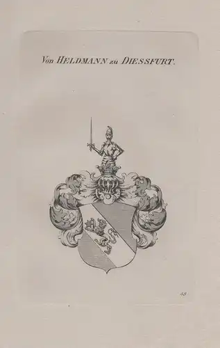 Von Heldmann zu Diessfurt - Wappen coat of arms Heraldik heraldry