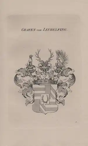 Grafen von Leubelfing - Leublfing Leubelfing Leiblfing Wappen coat of arms Heraldik heraldry