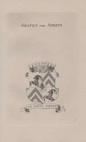 Grafen von Spreti - Wappen coat of arms Heraldik heraldry