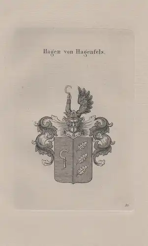 Hagen von Hagenfels - Wappen coat of arms Heraldik heraldry