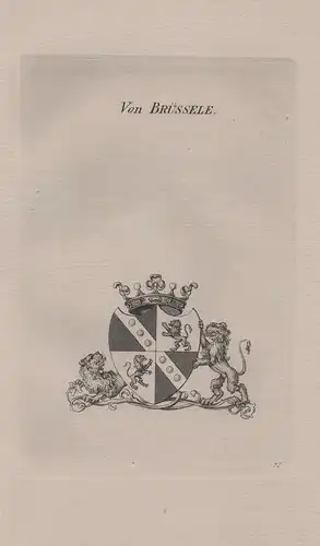 Von Brüssele - Wappen coat of arms Heraldik heraldry