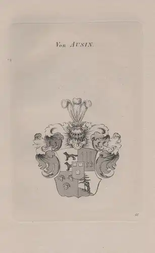 Von Ausin - Wappen coat of arms Heraldik heraldry