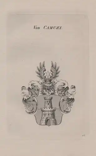 Von Camuzi - Wappen coat of arms Heraldik heraldry