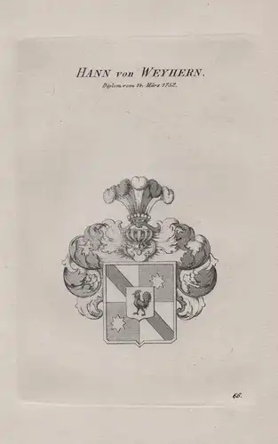 Hann von Weyhern - Wappen coat of arms Heraldik heraldry