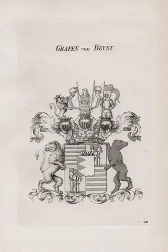 Grafen von Beust - Wappen coat of arms Heraldik heraldry